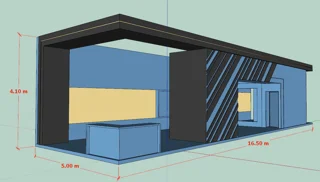 غرفه شماره 3 ( سه بر باز )  82متر